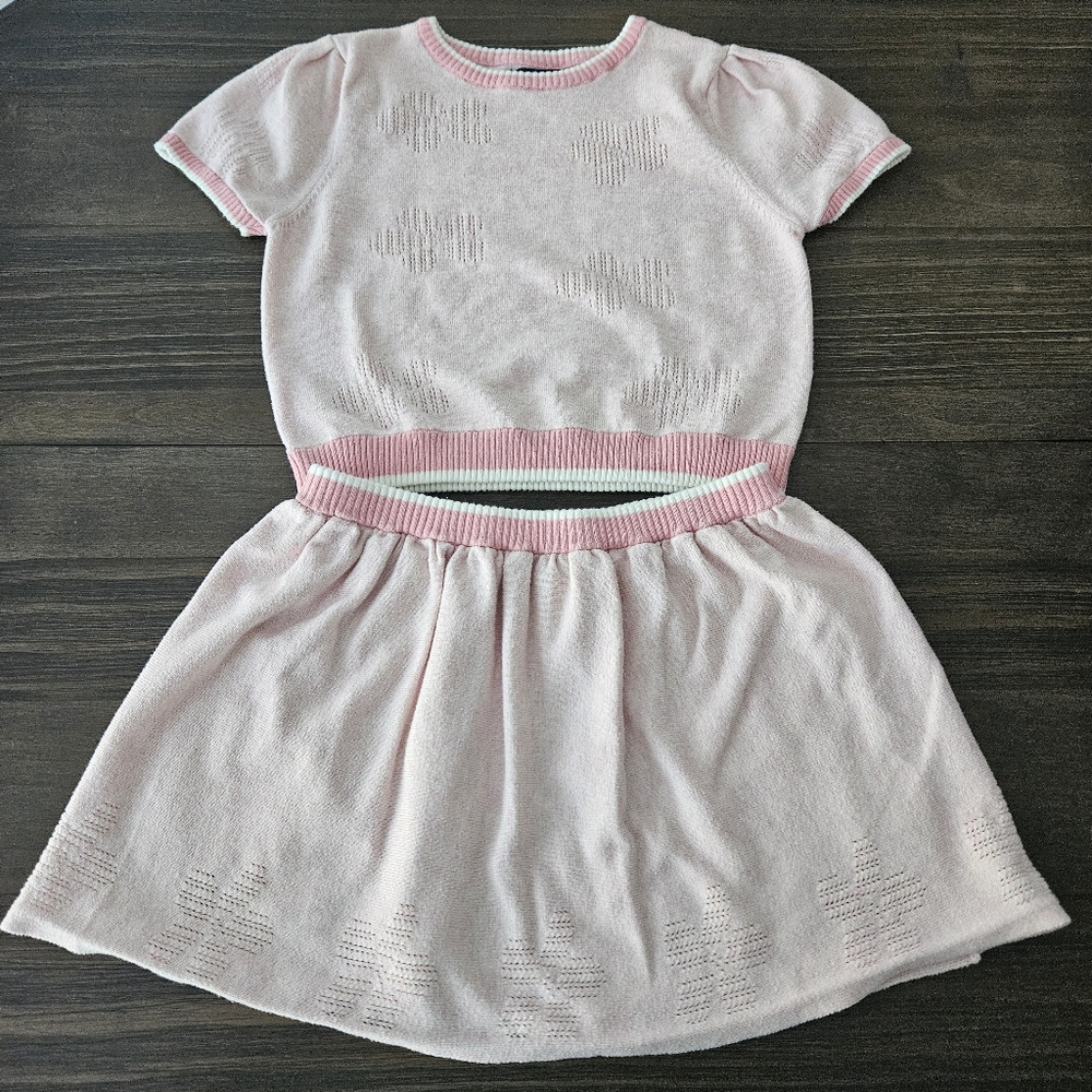 Andy & Evan Girls Pink Top & Skirt Size 6